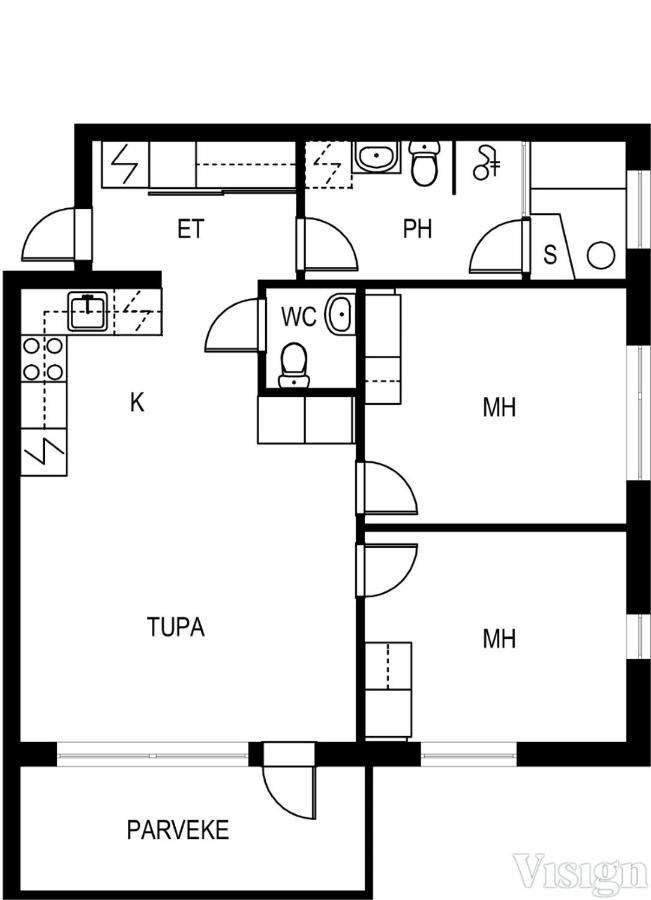 Levin Kunkku B2 Apartment Grey Kültér fotó
